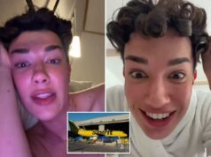 O influenciador James Charles foi incendiado após criticar um funcionário enlatado da Spirit Airlines como um ‘preguiçoso pedaço de merda’ por causa do pedido de doação O influenciador James Charles foi incendiado após criticar um funcionário enlatado da Spirit Airlines como um 'preguiçoso pedaço de merda' por causa do pedido de doação