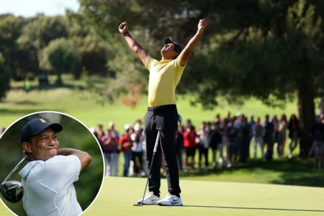 O jogador de golfe número 598 do mundo quase empatou o recorde de Tiger Woods com uma vitória impressionante
