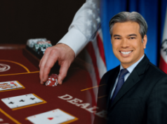 O juiz bloqueia temporariamente as regras da sala de jogos da Califórnia apoiadas pelo procurador-geral Bonta O procurador-geral da Califórnia, Rob Bonta, retratado ao lado da mesa de blackjack em meio a disputas legais sobre regulamentações de jogos de azar na Califórnia e reação da indústria