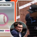 Uma decisão foi anulada durante um jogo entre Tigers e Braves na quinta-feira que claramente não foi uma bola.