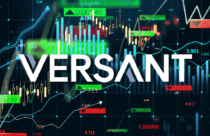 O lucro da Versant no primeiro trimestre cai 22% devido às receitas lineares mais baixas, às receitas de publicidade e aos custos mais elevados da empresa independente Logotipo versátil