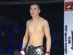 O lutador de MMA Medet Zheenaliev morreu aos 30 anos depois de ajudar a salvar quatro adolescentes em um heróico resgate no lago Medet Zheenaliev, sem camisa e usando shorts e luvas de luta, em uma jaula de combate.