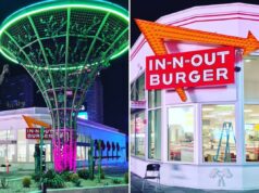 O maior In-N-Out do mundo se aproxima da tão esperada data de inauguração, à medida que novas fotos revelam o progresso O maior In-N-Out do mundo se aproxima da tão esperada data de inauguração, à medida que novas fotos revelam o progresso