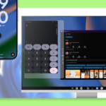 Tela exibindo uma interface de desktop do Android com um Google Pixel próximo a ele e alguns mascotes do Android em segundo plano