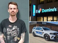 O motorista de entrega do Irate Domino atropela um cliente ‘mal-educado’ que o enganou com uma gorjeta: policiais O motorista de entrega do Irate Domino atropela um cliente 'mal-educado' que o enganou com uma gorjeta: policiais