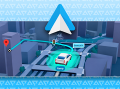 O novo truque do Android Auto do Google pode salvá-lo do pânico no último segundo Motorista usando a navegação do Android Auto no painel de um carro