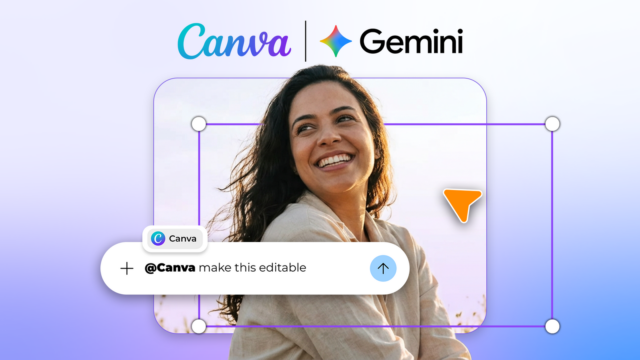 O novo truque do Gemini pode salvar seus designs gerados um telefone na mão com um papel de parede abstrato ao lado do logotipo do Google Gemini