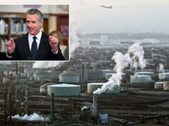 O pesadelo do gás ‘Mad Max’ na Califórnia – com os motoristas pagando o preço Governador Gavin Newsom falando em entrevista coletiva em San Lorenzo, Califórnia.