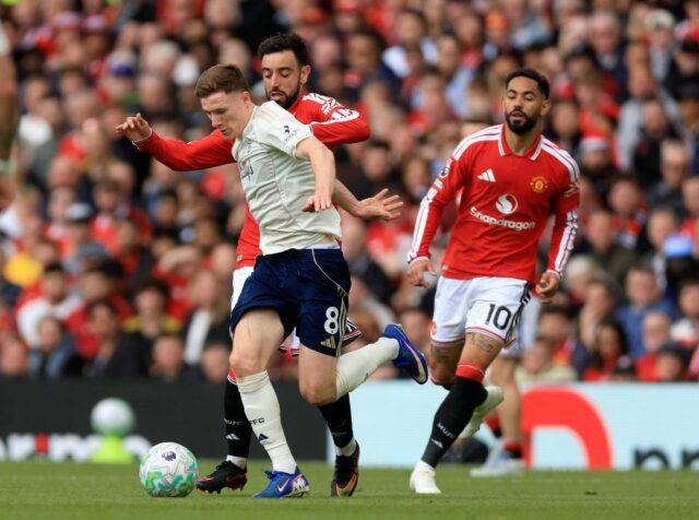 O que Bruno Fernandes foi flagrado fazendo com Elliot Anderson em tempo integral sugere a posição de transferência do Man Utd
