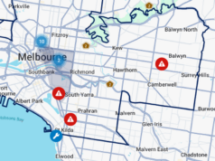 O rompimento da tubulação de água provoca queda de energia em massa em Melbourne O rompimento da tubulação de água provoca queda de energia em massa em Melbourne