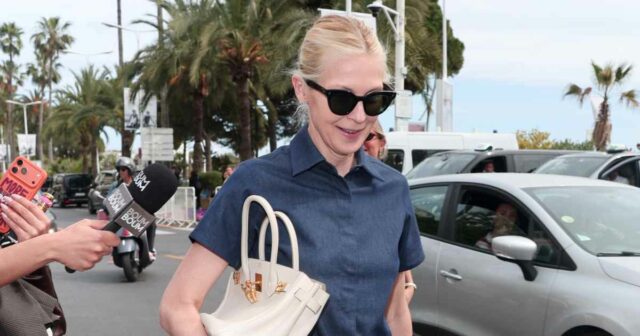 O saco de 5 dígitos de Kelly Rutherford canaliza a Taylor Swift vista no West Village em 12 de maio de 2026 na cidade de Nova York.