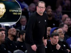 O técnico do 76ers, Nick Nurse, lidando com a tragédia familiar durante a série dos Knicks O técnico do Philadelphia 76ers, Nick Nurse, treina contra o New York Knicks durante o quarto quarto do jogo 1 da rodada semifinal da conferência leste dos playoffs da NBA de 2026 no Madison Square Garden em 4 de maio de 2026.