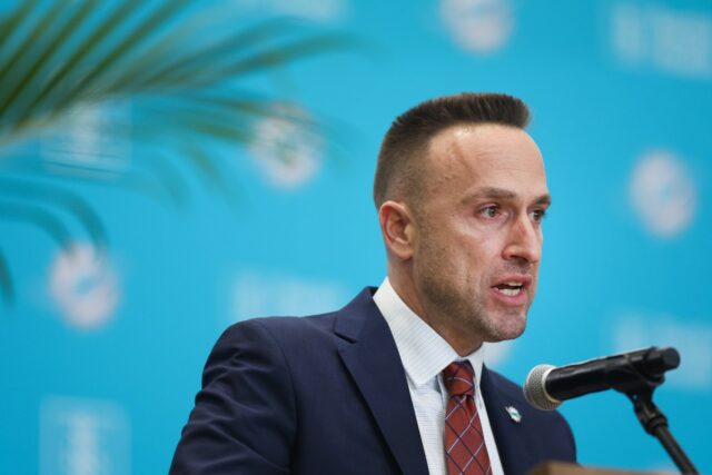 Miami Dolphins head coach Jeff Hafley