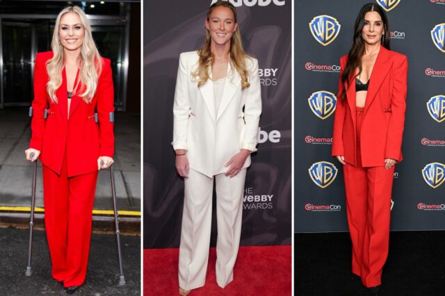 O traje poderoso de Kylie Kelce tem o selo de aprovação de Lindsey Vonn e Sandra Bullock
