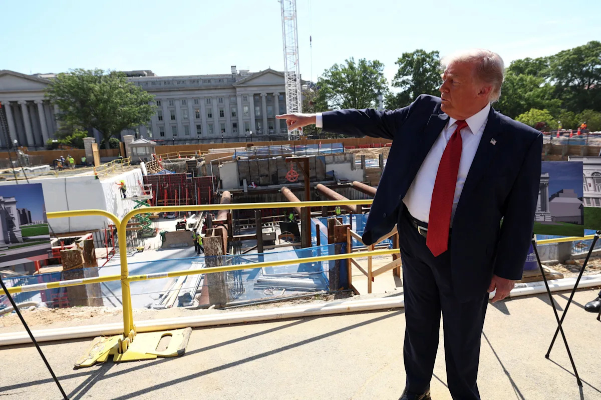 O último motivo de Trump para seu novo salão de baile: um ‘DronePort’ na cobertura