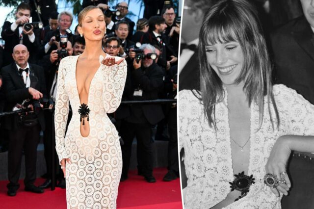 O vestido de Bella Hadid no Festival de Cinema de O vestido de Bella Hadid no Festival de Cinema de Cannes é uma homenagem a uma das garotas 'It' originais da moda