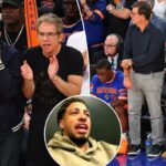 O vilão dos Knicks, Tyrese Haliburton, atira em fãs famosos do MSG antes das finais da NBA