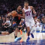 O ala dos Knicks, OG Anunoby, se machucou durante o jogo 2.