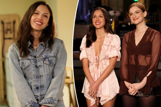 Olivia Rodrigo durante o SNL lida em https://www.instagram.com/p/DXvIejHDegQ/?hl=en&img_index=1
