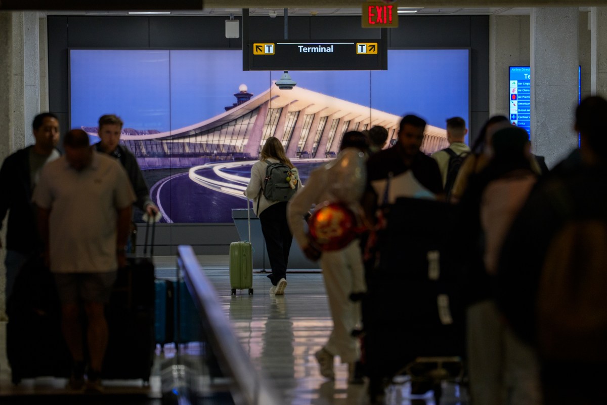 Washington Dulles International Airport, where the CDC has begun expanded Ebola screening measures, is seen on May 22, 2026.