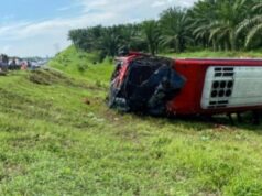 Ônibus Halmahera Terbalik di Tol Sergai, 4 Penumpang Tewas Tragis Ônibus Halmahera Terbalik di Tol Sergai, 4 Penumpang Tewas Tragis