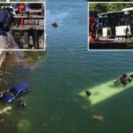 Ônibus ficou submerso no rio Sena quando motorista estagiário bateu com passageiros a bordo