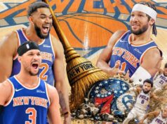 Os Knicks têm a chance de repetir o feito de 37 anos – arrasando o rival 76ers A capa do New York Post de 1989 mostra quando os Knicks venceram os 76ers nos playoffs em 1989.