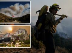 Os avisos de evacuação do Sandy Fire se expandem à medida que o fogo avança em direção ao condado de Los Angeles Os avisos de evacuação do Sandy Fire se expandem à medida que o fogo avança em direção ao condado de Los Angeles