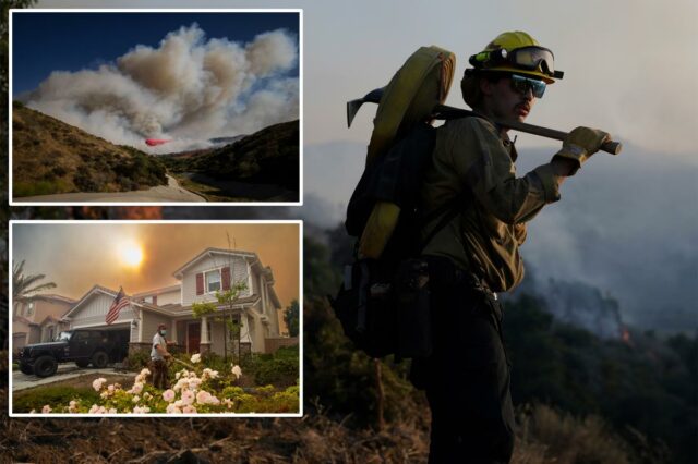Os avisos de evacuação do Sandy Fire se expandem à Os avisos de evacuação do Sandy Fire se expandem à medida que o fogo avança em direção ao condado de Los Angeles