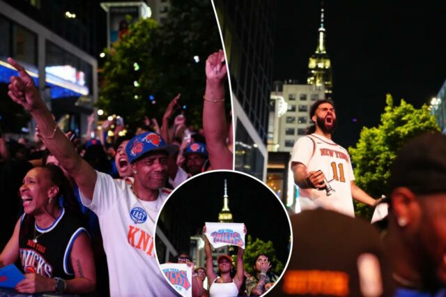 Os fãs delirantes dos Knicks já têm o oponente das Os fãs delirantes dos Knicks já têm o oponente das finais da NBA em mente após o rali do jogo 1: 'Queremos Wemby!'