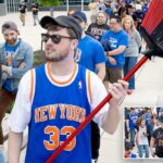 Os fãs dos Knicks marcam contra o infeliz Philly, mesmo na arena dos Sixers: 'Tudo o que você pode ver é azul e laranja'