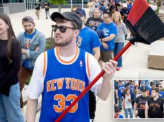 Os fãs dos Knicks marcam contra o infeliz Philly, mesmo na arena dos Sixers: ‘Tudo o que você pode ver é azul e laranja’ Os fãs dos Knicks marcam contra o infeliz Philly, mesmo na arena dos Sixers: 'Tudo o que você pode ver é azul e laranja'