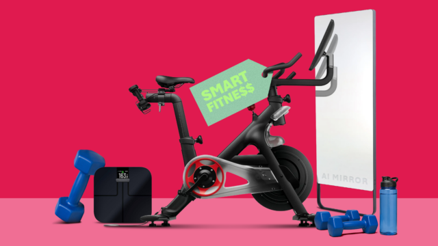 Os gadgets simplificados e econômicos que uso para me manter texto spotify verde sobre fundo estampado verde e branco