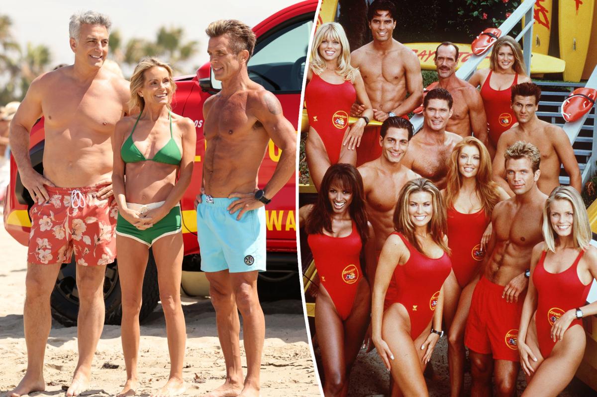 Os ícones de ‘Baywatch’ parecem ter metade da idade enquanto vestem trajes de banho para reiniciar
