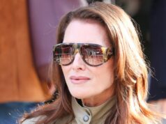 Os óculos de sol de grife de Brooke Shields se parecem com este par de US $ 14 da Amazon NOVA IORQUE, NY - 15 DE MAIO: Jennifer Lopez é vista em 15 de maio de 2026 na cidade de Nova York. (Foto de XNY/Star Max/GC Images)