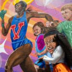 Outrora uma criança ‘doente’, a medalhista olímpica Brittany Brown agora tem um mural em sua escola primária