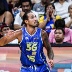 Jordan Heading da TNT Tropang 5G durante um jogo contra Meralco Bolts nas semifinais da PBA Commissioner's Cup de 2026