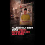Palestino morto a tiros horas antes de seu filho nascer