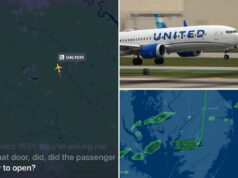 Passageiro da United Airlines tenta abrir porta do avião a 36.000 pés e agrediu viajante em voo de Newark Passageiro da United Airlines tenta abrir porta do avião a 36.000 pés e agrediu viajante em voo de Newark