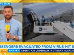 Passageiros de navio de cruzeiro australiano aguardam evacuação Passageiros de navio de cruzeiro australiano aguardam evacuação