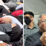 Itamar Ben-Gvir agitava uma bandeira israelense enquanto caminhava entre manifestantes algemados e ajoelhado no chão.