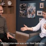 O City anunciou a novidade no X com um vídeo de Guardiola, que disse: 'Quando cheguei, meu primeiro vídeo foi com Noel Gallagher. E sair pensando,