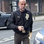 Fotografias obtidas pelo Daily Mail Sport mostram Guardiola em público pela primeira vez desde que foi divulgada a notícia de que ele deixaria o City