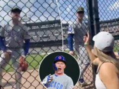 Pete Crow-Armstrong, do Cubs, aborda a interação grosseira dos fãs: ‘Deixe isso fugir de mim um pouco’ Pete Crow-Armstrong, do Chicago Cubs, reagindo após acertar uma dobradinha.