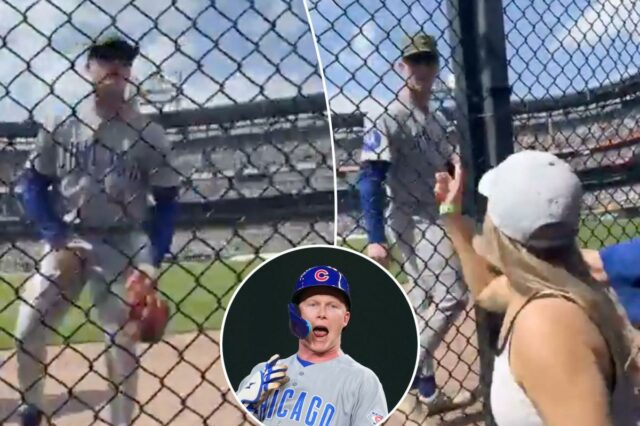 Pete Crow-Armstrong, do Cubs, aborda a interação grosseira dos fãs: Pete Crow-Armstrong, do Chicago Cubs, reagindo após acertar uma dobradinha.