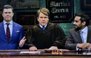 Pete Hegseth, Kash Patel e Justice Kavanaugh vão ao bar juntos para comemorar a guerra do Irã, álcool no ‘SNL’ Cold Open Pete Hegseth, Kash Patel e Justice Kavanaugh vão ao bar juntos para comemorar a guerra do Irã, álcool no 'SNL' Cold Open