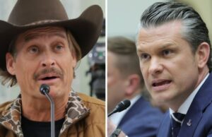 Pete Hegseth e Kid Rock High Five e Fly Apache Helicopters no pré-show Hype Video for Freedom 250 Tour Pete Hegseth e Kid Rock High Five e Fly Apache Helicopters no pré-show Hype Video for Freedom 250 Tour