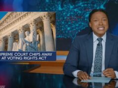 Piadas de ‘The Daily Show’ SCOTUS Blow to Voting Rights Act é ‘ótimo’ para futuros filmes sobre direitos civis: ‘Fantástico visto de uma perspectiva apenas de Denzel’ Jogar