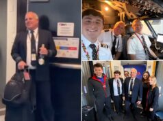 Piloto da Spirit Airlines recebe despedida emocionada de companhia aérea rival após voo de aposentadoria ser cortado em meio a paralisação Piloto da Spirit Airlines recebe despedida emocionada de companhia aérea rival após voo de aposentadoria ser cortado em meio a paralisação