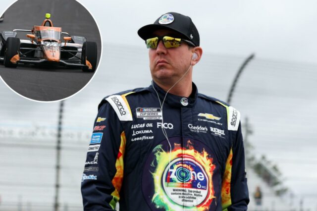 Piloto estrela presta homenagem a Kyle Busch com design especial Piloto estrela presta homenagem a Kyle Busch com design especial de carro da Indy 500